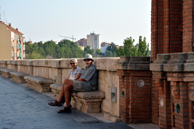 Teruel - resting at the top of the staircase